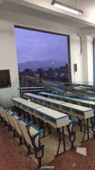 　　图为事发教室。