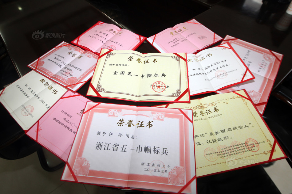 　　江玲所获得的若干荣誉。