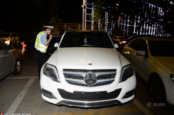 北京交警突击夜查工体豪车