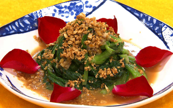 【养生厨房 <wbr>20160707 <wbr>播出】 <wbr>菜名:温拌茼蒿;