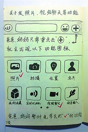 送你一套手绘微信说明书