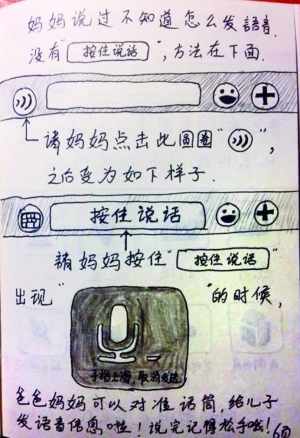 送你一套手绘微信说明书