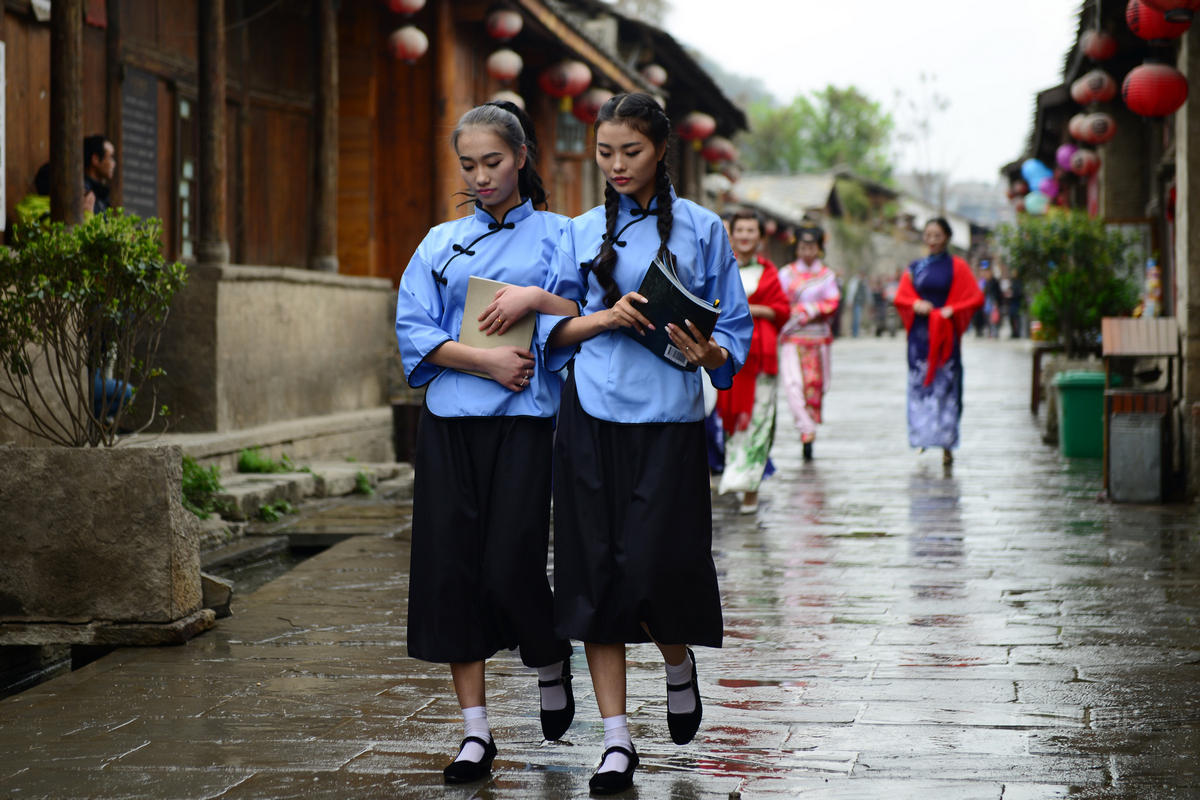 贵州女子复古"民国风"引路人围观